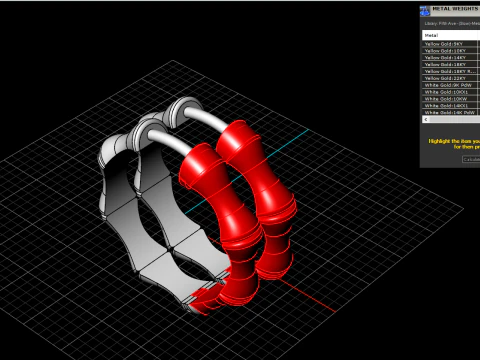Bamboo earring model 847 3D Print Model
