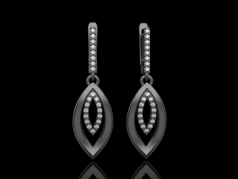 Leaf earring model 846 3D Print Model