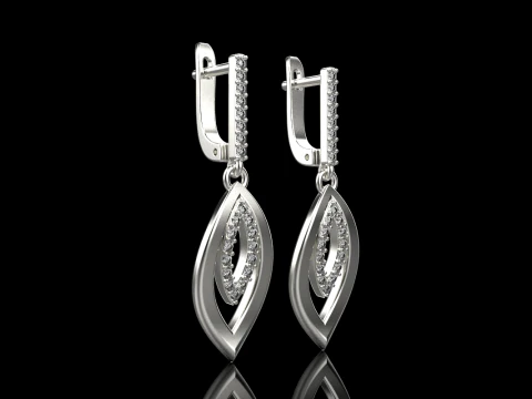 Leaf earring model 846 3D Print Model