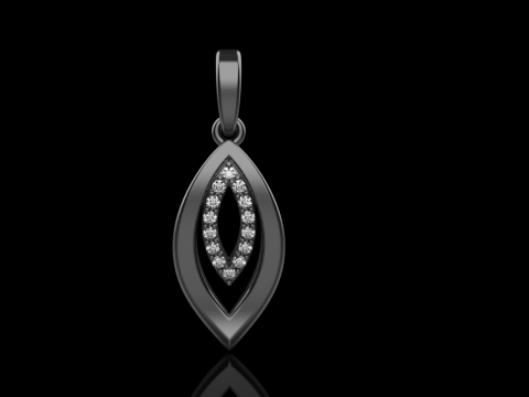 Leaf pendant model 845 Model Cetak 3D