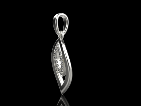 Leaf pendant model 845 Model Cetak 3D