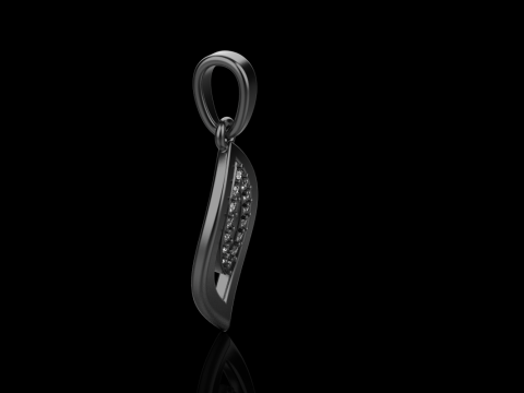 Leaf pendant model 845 Model Cetak 3D