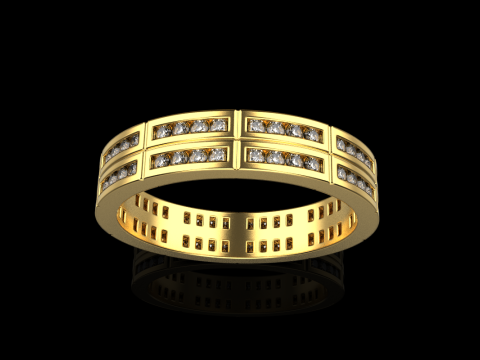 Wedding ring model 844 3D Print Model