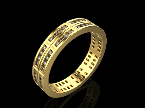 Wedding ring model 844 3D Print Model