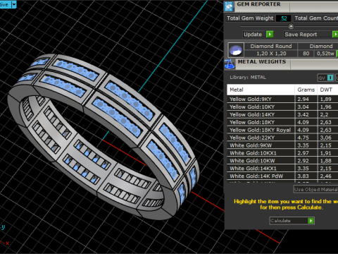 Wedding ring model 844 3D Print Model