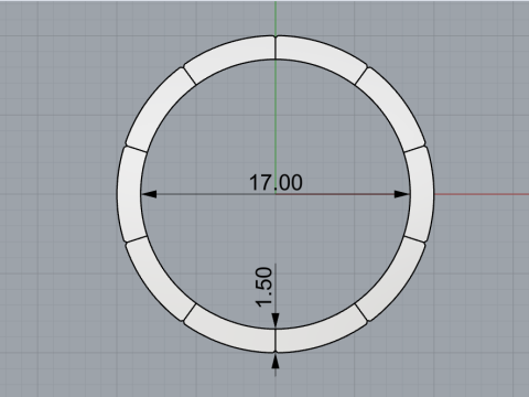 Wedding ring model 844 3D Print Model