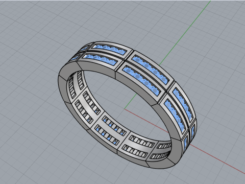 Wedding ring model 844 3D Print Model
