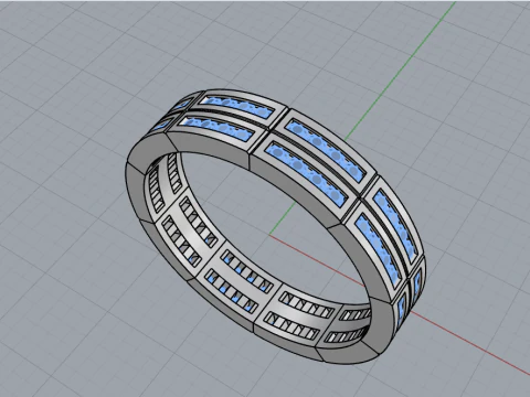 Wedding ring model 844 3D Print Model