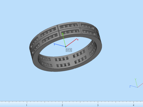 Wedding ring model 844 3D Print Model
