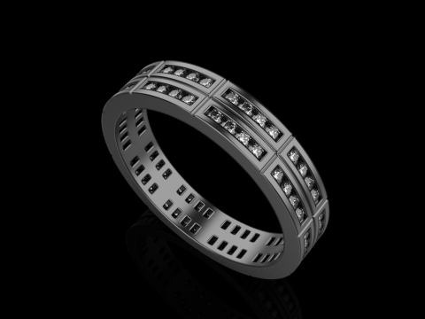 Wedding ring model 844 3D Print Model