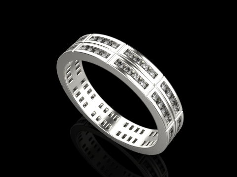 Wedding ring model 844 3D Print Model