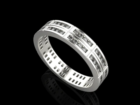 Wedding ring model 844 3D Print Model