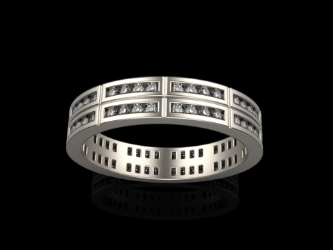 Wedding ring model 844 3D Print Model