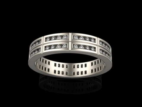 Wedding ring model 844 3D Print Model