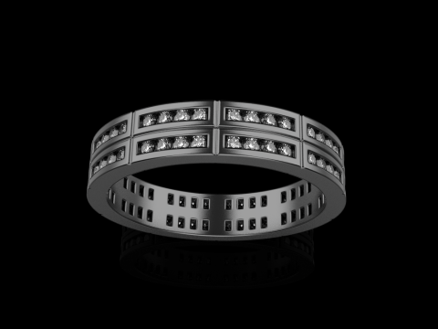 Wedding ring model 844 3D Print Model