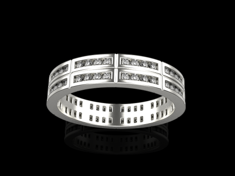 Wedding ring model 844 3D Print Model