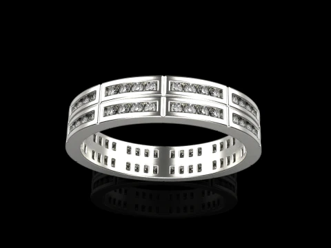 Wedding ring model 844 3D Print Model