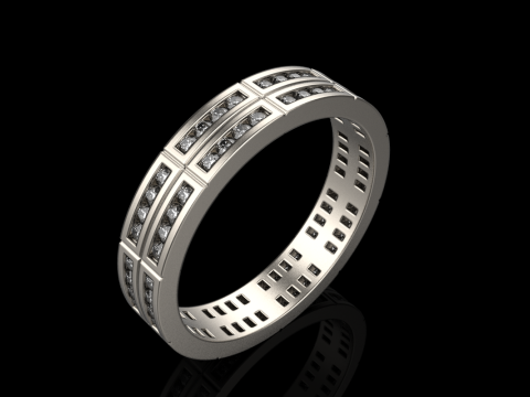 Wedding ring model 844 3D Print Model