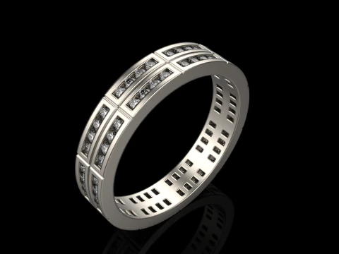 Wedding ring model 844 3D Print Model