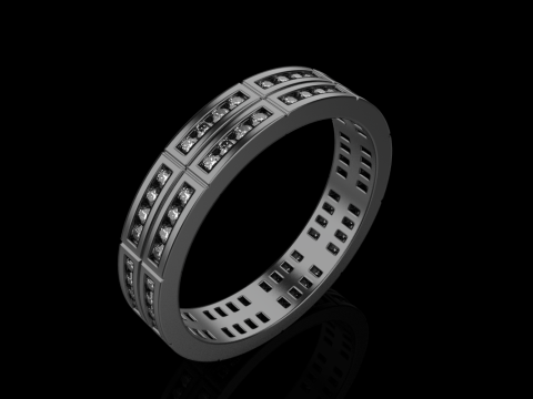 Wedding ring model 844 3D Print Model