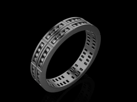 Wedding ring model 844 3D Print Model