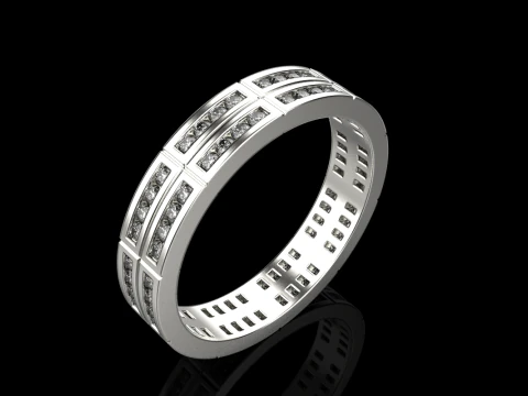 Wedding ring model 844 3D Print Model