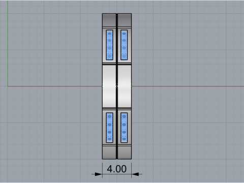 结婚戒指型号 843 3D 打印模型