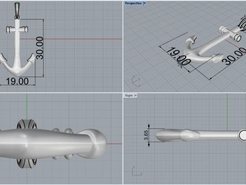 Anchor 842 3D Print Model