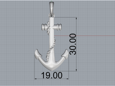 Anchor pendant model 841 Model Cetak 3D