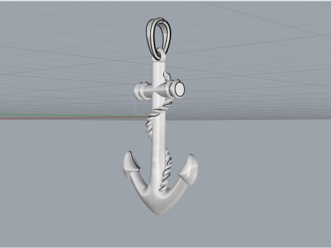 Anchor pendant model 841 Model Cetak 3D