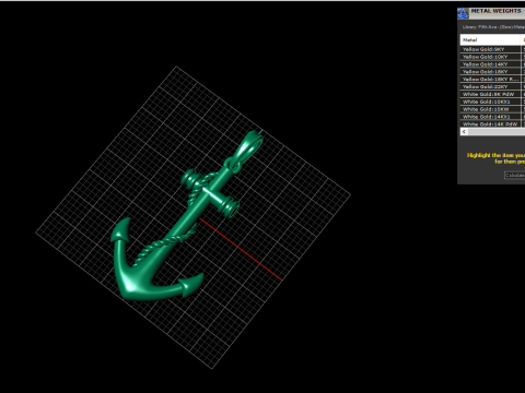 Anchor pendant model 841 Model Cetak 3D