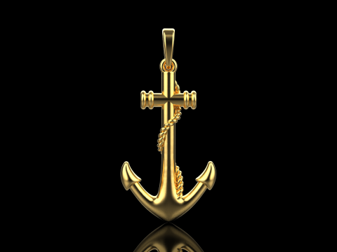 Anchor pendant model 841 3D Принт Модель