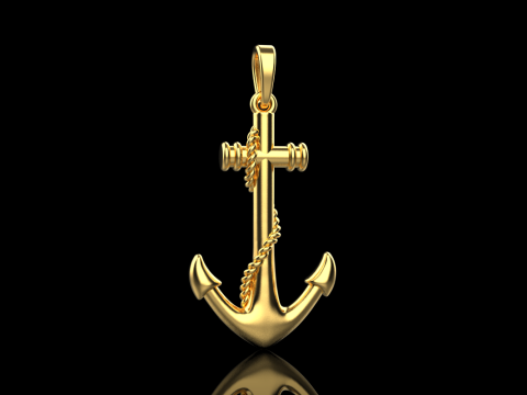 Anchor pendant model 841 Model Cetak 3D