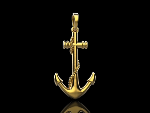 Anchor pendant model 841 Model Cetak 3D
