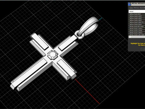 Cross model 840 3D Print Model