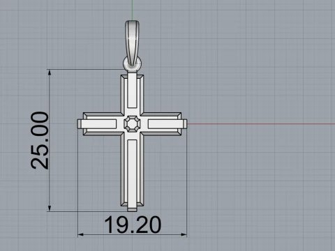 Cross model 840 3D Print Model