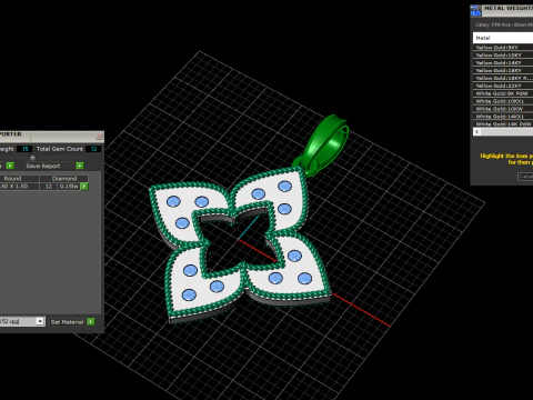 Pendant model 838 3D Print Model