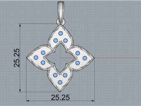 Pendant model 838 3D Print Model