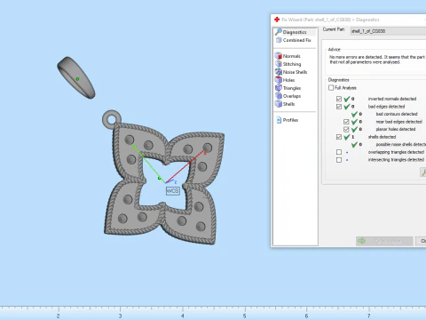 Pendant model 838 3D Print Model
