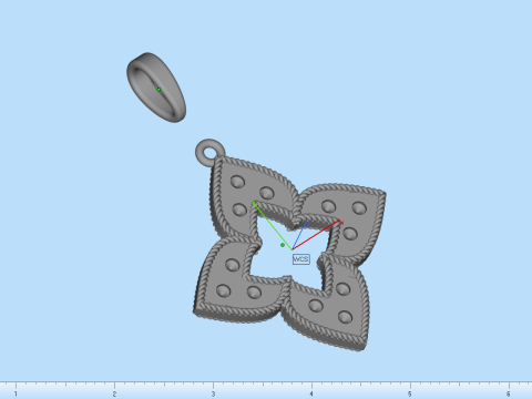 Pendant model 838 3Dプリントモデル