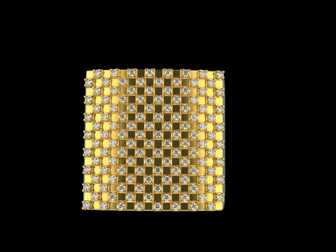 Square signet ring model 836 3D Print Model