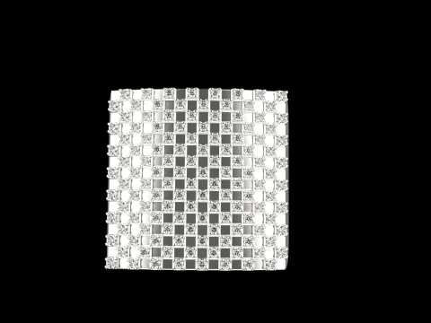 Square signet ring model 836 Model Cetak 3D