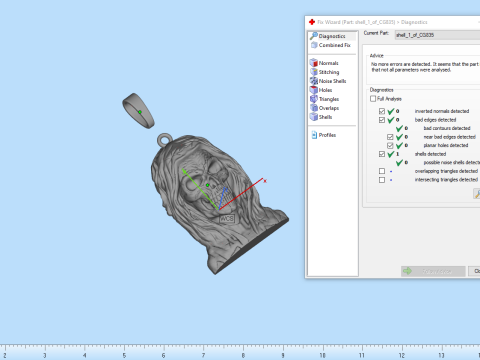 死亡吊坠型号 835 3D 打印模型