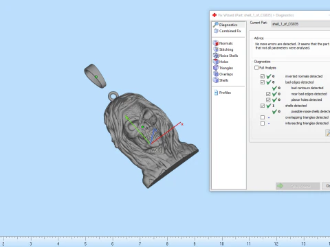Death pendant model 835 3D Print Model