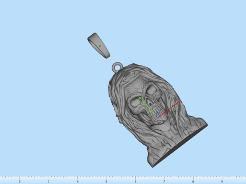 死亡吊坠型号 835 3D 打印模型