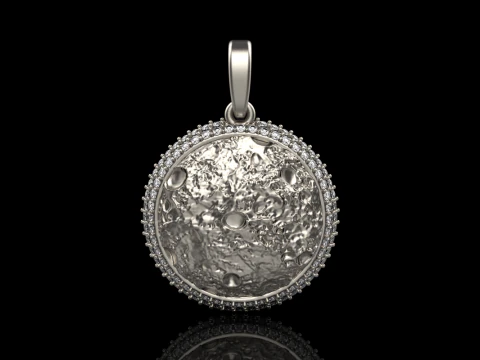 Кулон &laquo;Луна&raquo;, модель 833 3D Принт Модель