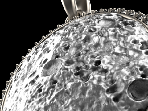 Moon pendant model 833 3D printmodel