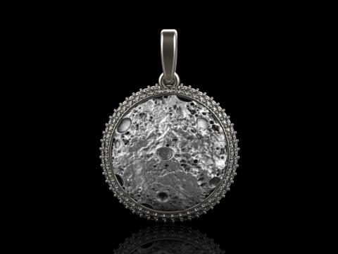 Moon pendant model 833 3D printmodel
