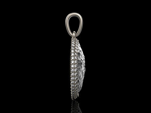 Moon pendant model 833 3D printmodel