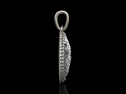 Moon pendant model 833 3D Print Model
